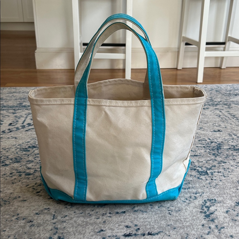 LL Bean Boat and Tote turquoise aqua - Picture 9 of 10